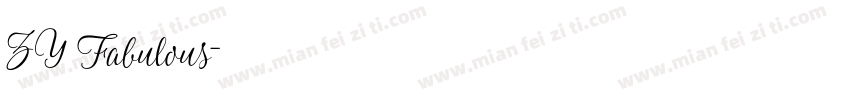 ZY Fabulous字体转换